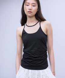 THINGS THAT MATTER | 【ZOZOTOWN別注商品】SIDE GATHERED SLEEVELESS TOPS / サイド ギャザード スリーブレス トップス(タンクトップ)