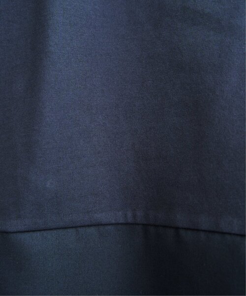ikka(イッカ)の「【接触冷感/親子コーデ】異素材切り替えドロストプルオーバー(Tシャツ/カットソー・レディース・ネイビー/グレイッシュベージュ/レンガ/ブラウン系その他・M/L/S)」の7枚目の写真