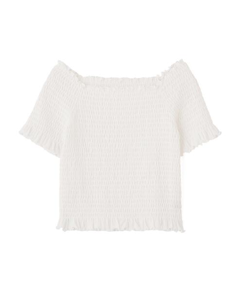 FREE'S MART(フリーズマート)の「◆2WAYオフショルシャーリングカットソー(Tシャツ/カットソー・レディース・ホワイト系その他2/ホワイト系その他/ホワイト/ホワイト系その他3・FREE)」の5枚目の写真