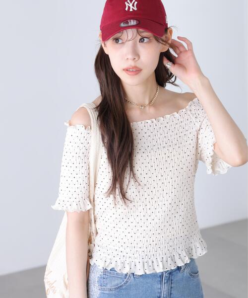 FREE'S MART(フリーズマート)の「◆2WAYオフショルシャーリングカットソー(Tシャツ/カットソー・レディース・ホワイト系その他2/ホワイト系その他/ホワイト/ホワイト系その他3・FREE)」の14枚目の写真