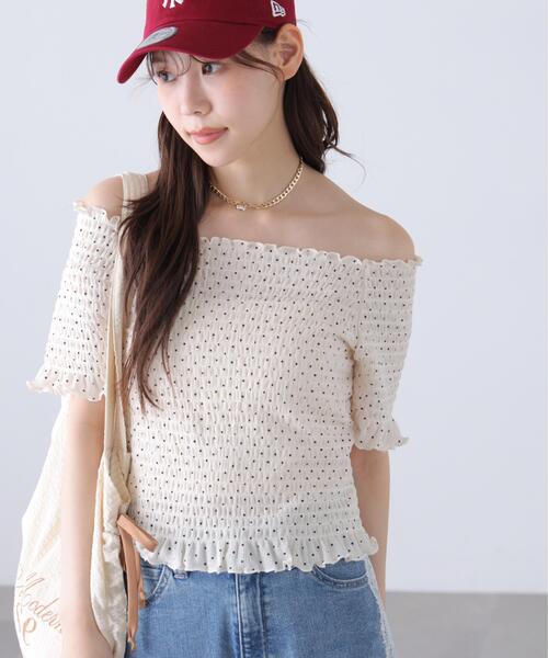 FREE'S MART(フリーズマート)の「◆2WAYオフショルシャーリングカットソー(Tシャツ/カットソー・レディース・ホワイト系その他2/ホワイト系その他/ホワイト/ホワイト系その他3・FREE)」の15枚目の写真
