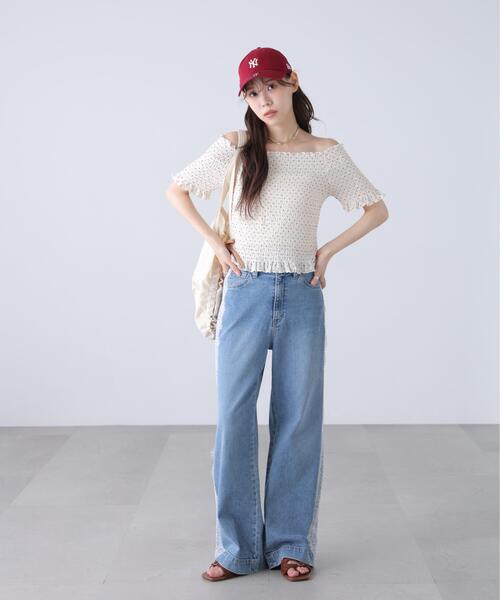 FREE'S MART(フリーズマート)の「◆2WAYオフショルシャーリングカットソー(Tシャツ/カットソー・レディース・ホワイト系その他2/ホワイト系その他/ホワイト/ホワイト系その他3・FREE)」の18枚目の写真