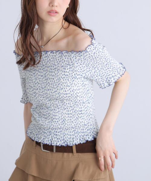 FREE'S MART(フリーズマート)の「◆2WAYオフショルシャーリングカットソー(Tシャツ/カットソー・レディース・ホワイト系その他2/ホワイト系その他/ホワイト/ホワイト系その他3・FREE)」の8枚目の写真