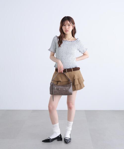 FREE'S MART(フリーズマート)の「◆2WAYオフショルシャーリングカットソー(Tシャツ/カットソー・レディース・ホワイト系その他2/ホワイト系その他/ホワイト/ホワイト系その他3・FREE)」の9枚目の写真