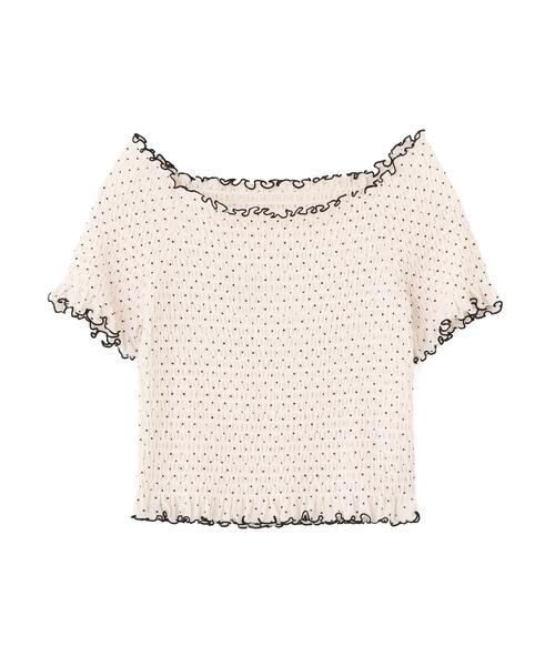 FREE'S MART(フリーズマート)の「◆2WAYオフショルシャーリングカットソー(Tシャツ/カットソー・レディース・ホワイト系その他2/ホワイト系その他/ホワイト/ホワイト系その他3・FREE)」の12枚目の写真