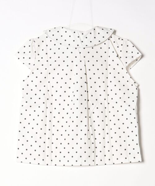 gossip!ロサンゼルス(ゴシップロサンゼルス)の「【Y2Kガーリー】 レトロドット柄フラットカラーシャツ(Tシャツ/カットソー・レディース・ドット・M/S)」の2枚目の写真