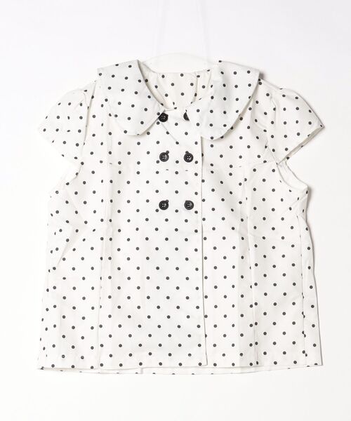 gossip!ロサンゼルス(ゴシップロサンゼルス)の「【Y2Kガーリー】 レトロドット柄フラットカラーシャツ(Tシャツ/カットソー・レディース・ドット・M/S)」の14枚目の写真