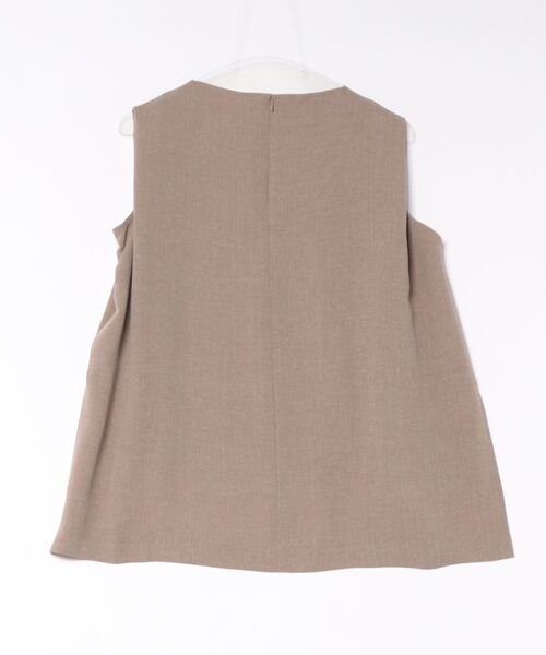 DRESSLAVE(ドレスレイブ)の「B7 / melange twill sleeveless blouse(メランジツイルスリーブレスブラウス)(シャツ/ブラウス・レディース・モカ/ライトベージュ・38)」の15枚目の写真