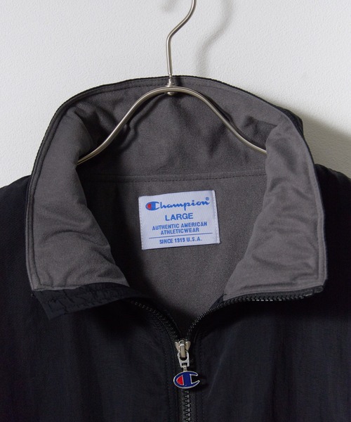 Champion(チャンピオン)の「Champion/チャンピオン ZIP JACKET ジップジャケット 胸ロゴ ナイロンジャケット ライトアウター アウトドア ストリート 2026秋冬 秋服(ナイロンジャケット・メンズ・ブラック/ネイビー/ライトパープル・M/L)」の22枚目の写真