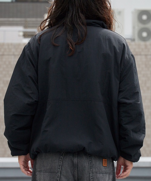 Champion(チャンピオン)の「Champion/チャンピオン ZIP JACKET ジップジャケット 胸ロゴ ナイロンジャケット ライトアウター アウトドア ストリート 2026秋冬 秋服(ナイロンジャケット・メンズ・ブラック/ネイビー/ライトパープル・M/L)」の12枚目の写真