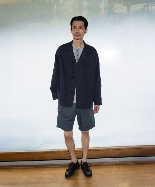 BLANKROOM(ブランクルーム)の「ウォッシュドバンディングショーツ_CHARCOAL NAVY(その他パンツ・メンズ・その他・1/2/3)」の5枚目の写真