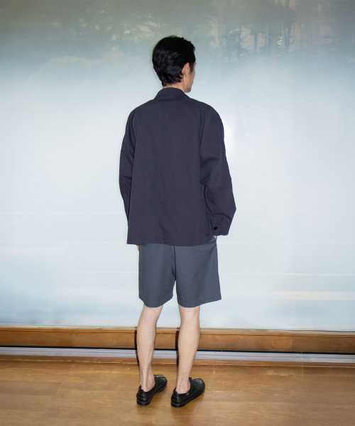 BLANKROOM(ブランクルーム)の「ウォッシュドバンディングショーツ_CHARCOAL NAVY(その他パンツ・メンズ・その他・1/2/3)」の4枚目の写真