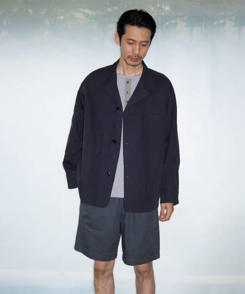 BLANKROOM(ブランクルーム)の「ウォッシュドバンディングショーツ_CHARCOAL NAVY(その他パンツ・メンズ・その他・1/2/3)」の3枚目の写真