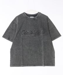 ★ATELANE★硫化染 トラ刺繍、ロゴ エンボス、S/S TEE