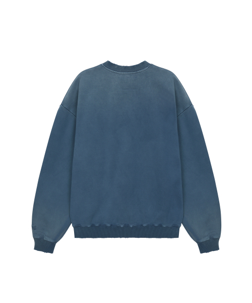MTTIRE（マティレ）の「VTG WASHED HALF ZIP SWEATSHIRT / NAVY（スウェット・レディース・その他・L/XL/S/M）」の2枚目の写真