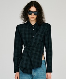 PRANK PROJECT | 【2026Autumn Pre-Order】チェックショルダーパッテドシャツ / Check Shoulder Padded Shirt(シャツ/ブラウス)