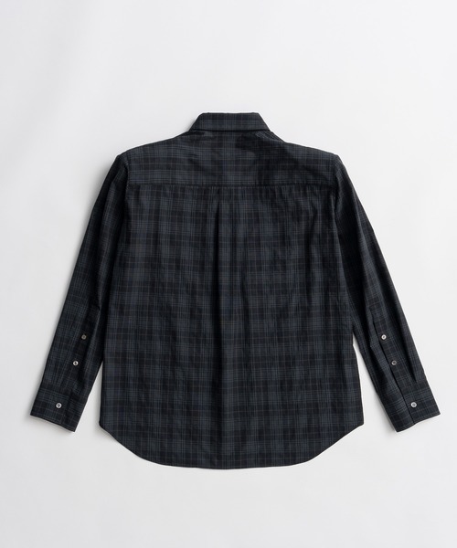 PRANK PROJECT(プランクプロジェクト)の「【2026Autumn Pre-Order】チェックショルダーパッテドシャツ / Check Shoulder Padded Shirt(シャツ/ブラウス・レディース・ベージュ/レッド/ネイビー・FREE)」の5枚目の写真