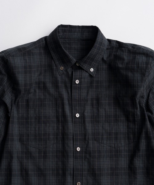 PRANK PROJECT(プランクプロジェクト)の「【2026Autumn Pre-Order】チェックショルダーパッテドシャツ / Check Shoulder Padded Shirt(シャツ/ブラウス・レディース・ベージュ/レッド/ネイビー・FREE)」の7枚目の写真