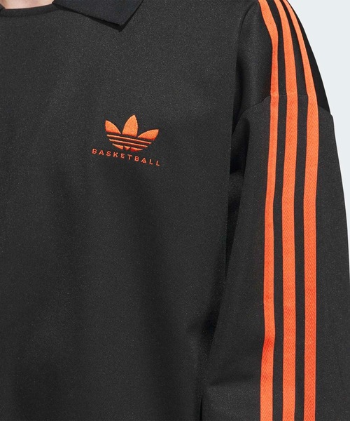 adidas（アディダス）の「ラグビーポロ Rugby Polo / 長袖 ポロシャツ アディダスオリジナルス adidas Originals（ポロシャツ・メンズ・ブラック・SMALL/X-LARGE/X-SMALL/XX-LARGE/3XL/LARGE/MEDIUM）」の5枚目の写真