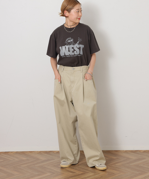 JOURNAL STANDARD LUXE(ジャーナルスタンダード ラックス)の「チノ コラパンツ(チノパンツ・レディース・ベージュ・MEDIUM/SMALL)」の2枚目の写真