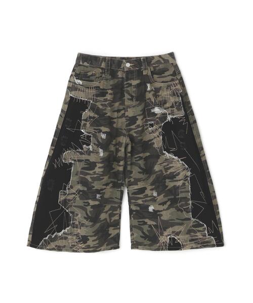 L.H.P(エルエイチピー)の「MAVYTH/メヴィス/CAMO DAMAGE DENIM PANTS(デニムパンツ・レディース・その他2・L/M)」の4枚目の写真
