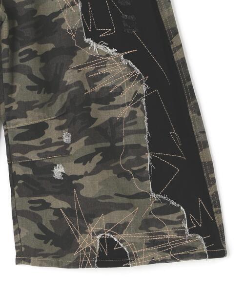 L.H.P(エルエイチピー)の「MAVYTH/メヴィス/CAMO DAMAGE DENIM PANTS(デニムパンツ・レディース・その他2・L/M)」の9枚目の写真
