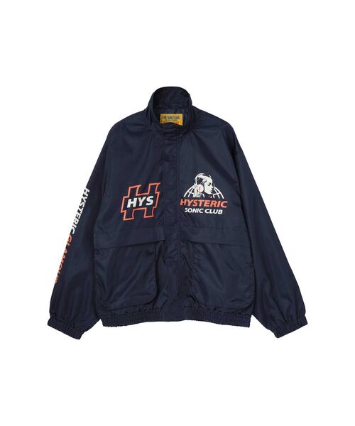 HYSTERIC GLAMOUR(ヒステリックグラマー)の「HYSTERIC SONIC CLUB スタンドカラーブルゾン(ブルゾン・レディース・ネイビー/ブラック/ピンク・FREE)」の3枚目の写真