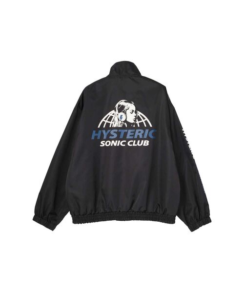 HYSTERIC GLAMOUR(ヒステリックグラマー)の「HYSTERIC SONIC CLUB スタンドカラーブルゾン(ブルゾン・レディース・ネイビー/ブラック/ピンク・FREE)」の2枚目の写真