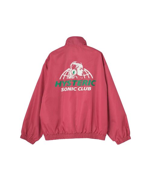 HYSTERIC GLAMOUR(ヒステリックグラマー)の「HYSTERIC SONIC CLUB スタンドカラーブルゾン(ブルゾン・レディース・ネイビー/ブラック/ピンク・FREE)」の4枚目の写真