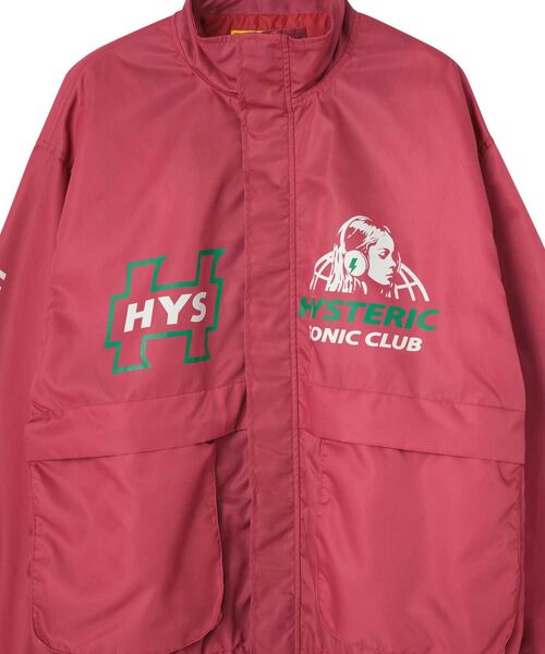 HYSTERIC GLAMOUR(ヒステリックグラマー)の「HYSTERIC SONIC CLUB スタンドカラーブルゾン(ブルゾン・レディース・ネイビー/ブラック/ピンク・FREE)」の5枚目の写真