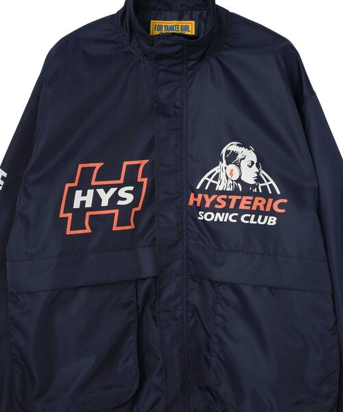 HYSTERIC GLAMOUR(ヒステリックグラマー)の「HYSTERIC SONIC CLUB スタンドカラーブルゾン(ブルゾン・レディース・ネイビー/ブラック/ピンク・FREE)」の9枚目の写真