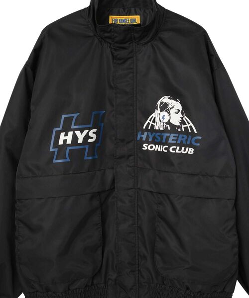 HYSTERIC GLAMOUR(ヒステリックグラマー)の「HYSTERIC SONIC CLUB スタンドカラーブルゾン(ブルゾン・レディース・ネイビー/ブラック/ピンク・FREE)」の12枚目の写真