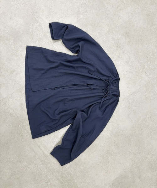 reca(レカ)の「ダブルリボン前開きブラウス(シャツ/ブラウス・レディース・キャメル/ネイビー/ブラウン系・FREE)」の10枚目の写真