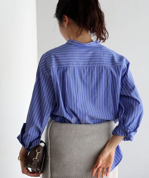 le.coeur blanc(ルクールブラン)の「フラワーレースストライプシャツ(シャツ/ブラウス・レディース・ベージュ系その他2/ブルー系その他2・38)」の20枚目の写真