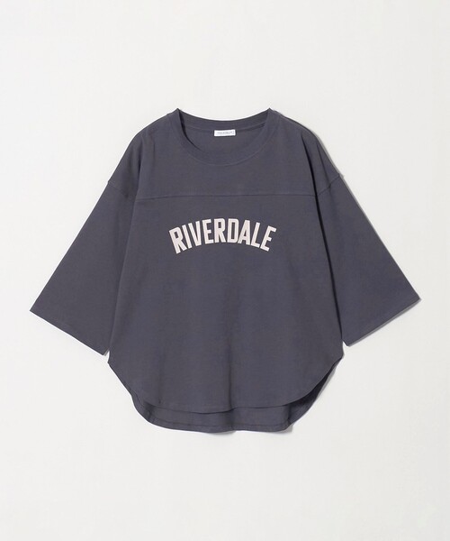 A DAY IN THE LIFE UNITED ARROWS(アデイインザライフユナイテッドアローズ)の「プリント フットボールTシャツ 7分袖 <A DAY IN THE LIFE>(Tシャツ/カットソー・レディース・ナチュラル/ダークブラウン/オフホワイト/ロイヤルブルー・FREE)」の12枚目の写真