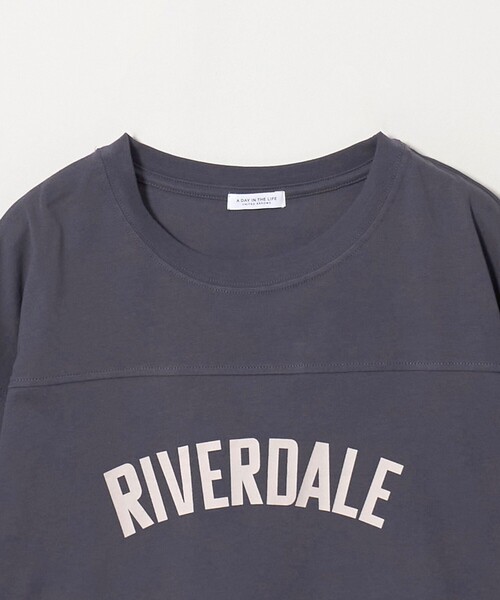 A DAY IN THE LIFE UNITED ARROWS(アデイインザライフユナイテッドアローズ)の「プリント フットボールTシャツ 7分袖 <A DAY IN THE LIFE>(Tシャツ/カットソー・レディース・ナチュラル/ダークブラウン/オフホワイト/ロイヤルブルー・FREE)」の14枚目の写真