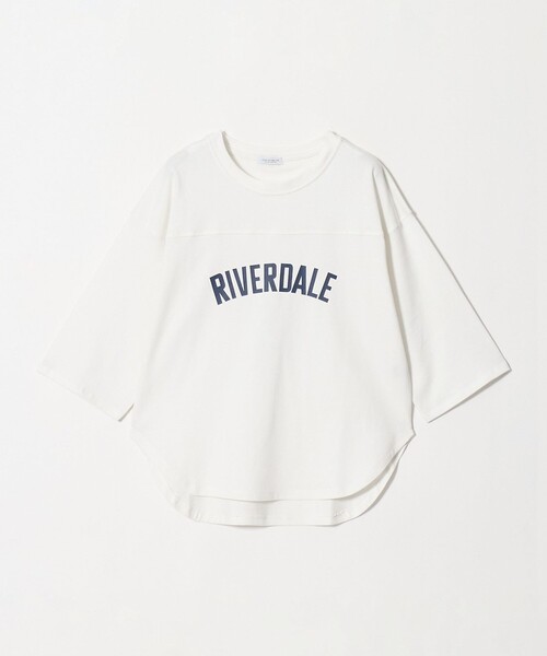 A DAY IN THE LIFE UNITED ARROWS(アデイインザライフユナイテッドアローズ)の「プリント フットボールTシャツ 7分袖 <A DAY IN THE LIFE>(Tシャツ/カットソー・レディース・ナチュラル/ダークブラウン/オフホワイト/ロイヤルブルー・FREE)」の19枚目の写真