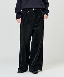 BLEACHED CORDUROY BELTED PANTS / ブリーチコーデュロイベルテッドパンツ