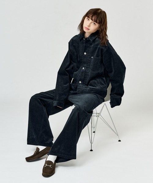WETTEMPT(ウィテンプト)の「BLEACHED CORDUROY BELTED PANTS / ブリーチコーデュロイベルテッドパンツ(スラックス・メンズ・ブラック/ネイビー/ブラウン/カーキ・SMALL/MEDIUM/LARGE)」の10枚目の写真