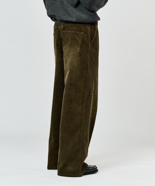 WETTEMPT(ウィテンプト)の「BLEACHED CORDUROY BELTED PANTS / ブリーチコーデュロイベルテッドパンツ(スラックス・メンズ・ブラック/ネイビー/ブラウン/カーキ・SMALL/MEDIUM/LARGE)」の14枚目の写真