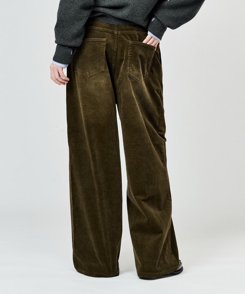 WETTEMPT(ウィテンプト)の「BLEACHED CORDUROY BELTED PANTS / ブリーチコーデュロイベルテッドパンツ(スラックス・メンズ・ブラック/ネイビー/ブラウン/カーキ・SMALL/MEDIUM/LARGE)」の15枚目の写真