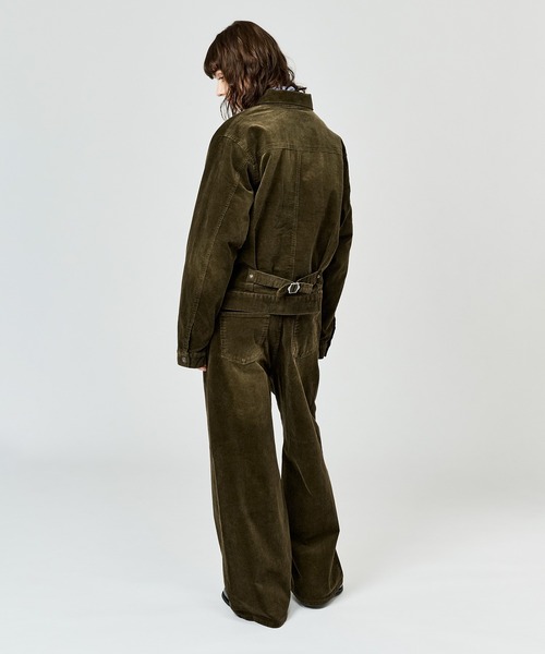 WETTEMPT(ウィテンプト)の「BLEACHED CORDUROY BELTED PANTS / ブリーチコーデュロイベルテッドパンツ(スラックス・メンズ・ブラック/ネイビー/ブラウン/カーキ・SMALL/MEDIUM/LARGE)」の21枚目の写真