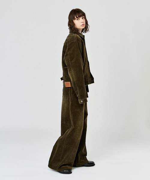 WETTEMPT(ウィテンプト)の「BLEACHED CORDUROY BELTED PANTS / ブリーチコーデュロイベルテッドパンツ(スラックス・メンズ・ブラック/ネイビー/ブラウン/カーキ・SMALL/MEDIUM/LARGE)」の22枚目の写真