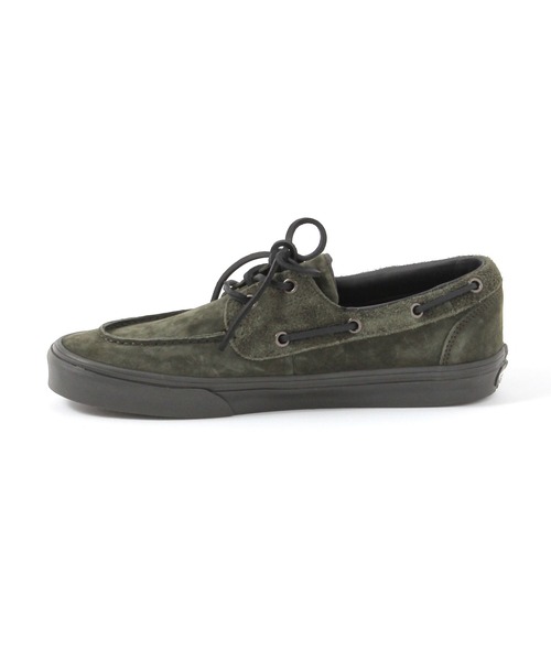 niko and...(ニコアンド)の「【VANS(ヴァンズ)】ツーアイレット ボートシューズ(モカシン/デッキシューズ・メンズ・カーキ・27.5/26.5)」の2枚目の写真