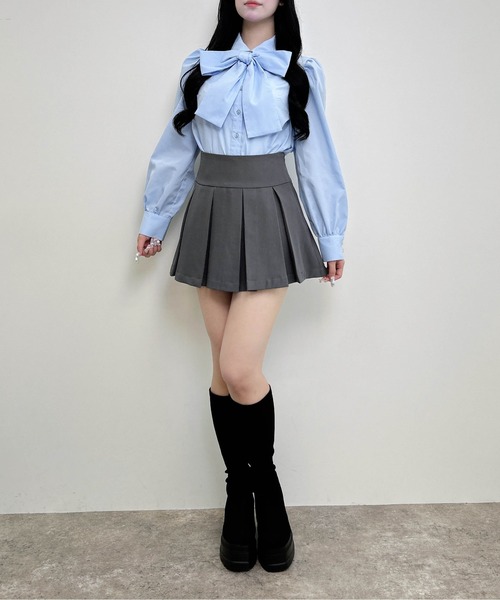 INGNI(イング)の「ボウタイブラウス(シャツ/ブラウス・レディース・ブルー/オフホワイト・M)」の17枚目の写真