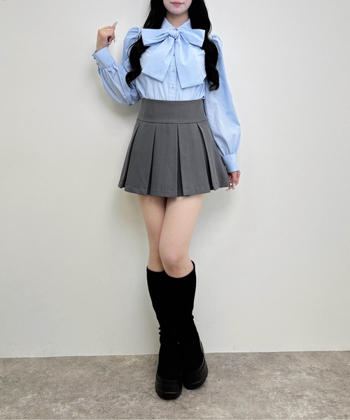 INGNI(イング)の「ボウタイブラウス(シャツ/ブラウス・レディース・ブルー/オフホワイト・M)」の18枚目の写真