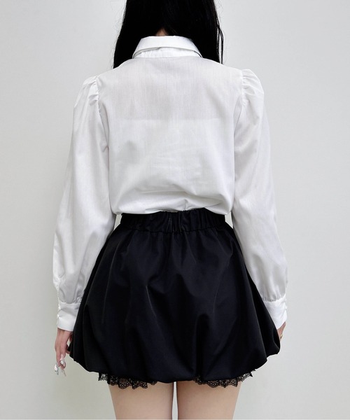 INGNI(イング)の「ボウタイブラウス(シャツ/ブラウス・レディース・ブルー/オフホワイト・M)」の6枚目の写真