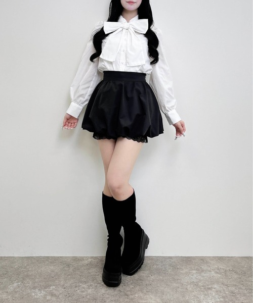 INGNI(イング)の「ボウタイブラウス(シャツ/ブラウス・レディース・ブルー/オフホワイト・M)」の9枚目の写真