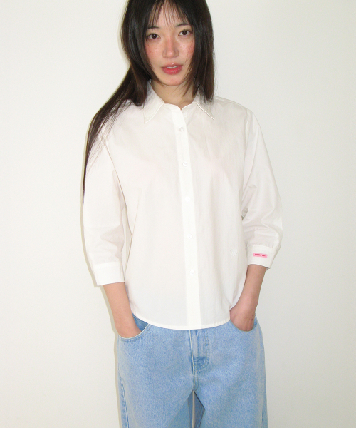 RONRON（ロンロン）の「RRAC PASTEL COTTON SHIRT WHITE（シャツ/ブラウス・レディース・その他・FREE）」の4枚目の写真