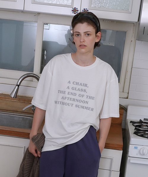 WITHOUT SUMMER(ウィズアウトサマ)の「グラス Tシャツ_アイボリー(Tシャツ/カットソー・レディース・その他・FREE)」の1枚目の写真